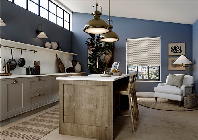 Emily Bond Hawthorn, Indigo - Roller Blind - Image 7